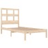 Estructura de cama sin colchón madera maciza de pino 90x190