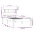 Estructura de cama madera maciza de pino blanca 90x200