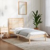 Estructura de cama sin colchón madera maciza de pino 100x200 cm