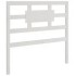 Estructura de cama individual madera maciza blanco 90x190