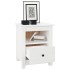 Mesitas de noche 2 uds madera maciza de pino blanco 40x35x49