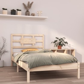 Estructura de cama madera maciza de pino 90x200