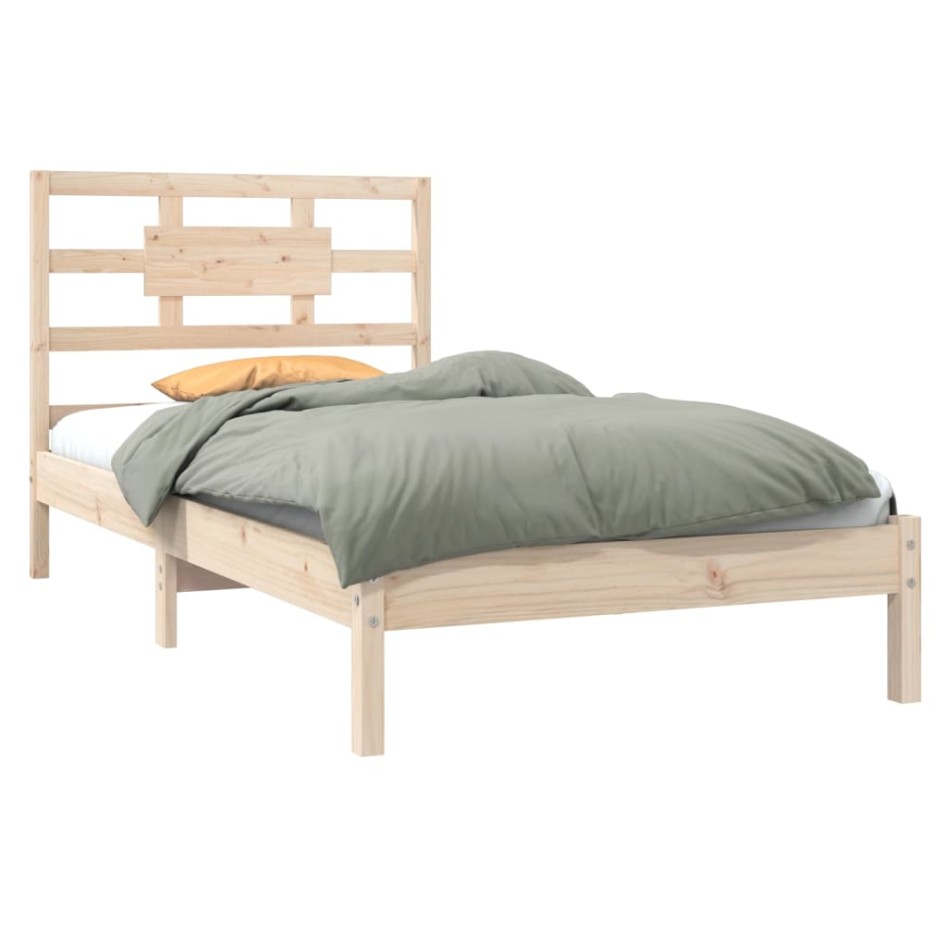 Estructura de cama madera maciza de pino 90x200