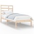 Estructura cama individual sin colchón madera maciza 90x190