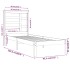 Estructura de cama sin colchón madera maciza blanco 90x200