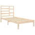 Estructura cama individual sin colchón madera maciza 75x190