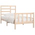 Estructura de cama sin colchón madera maciza de pino 90x200