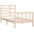 Estructura de cama sin colchón madera maciza de pino 90x200