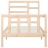 Estructura de cama sin colchón madera maciza de pino 90x200
