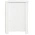 Mesitas de noche 2 uds madera maciza de pino blanco 40x35x49