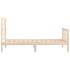 Estructura de cama sin colchón madera maciza de pino 90x200