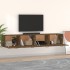 Armarios pared 2 uds contrachapada roble ahumado 100x36,5x35