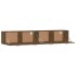 Armarios pared 2 uds contrachapada roble ahumado 100x36,5x35