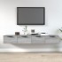 Armarios de pared 2 uds contrachapada gris Sonoma 68x30x20