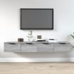 Armarios de pared 2 uds contrachapada gris Sonoma 68x30x20 cm