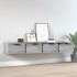 Armarios de pared 2 uds contrachapada gris Sonoma 68x30x20