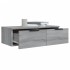 Armarios de pared 2 uds contrachapada gris Sonoma 68x30x20