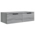 Armarios de pared 2 uds contrachapada gris Sonoma 68x30x20