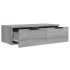 Armarios de pared 2 uds contrachapada gris Sonoma 68x30x20