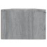 Armarios de pared 2 uds contrachapada gris Sonoma 68x30x20