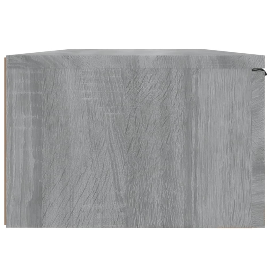 Armarios de pared 2 uds contrachapada gris Sonoma 68x30x20