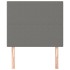 Cabeceros 2 unidades de tela gris oscuro 80x5x78/88