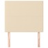 Cabeceros 2 unidades de tela color crema 80x5x78/88