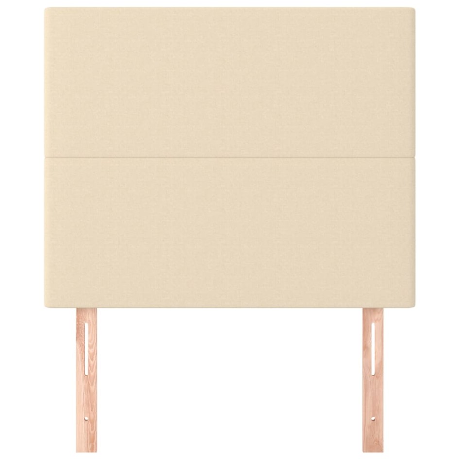 Cabeceros 2 unidades de tela color crema 80x5x78/88