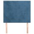 Cabeceros 2 unidades de terciopelo azul oscuro 80x5x78/88
