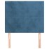 Cabeceros 2 unidades de terciopelo azul oscuro 90x5x78/88