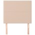 Cabeceros 2 unidades cuero sintético capuchino 100x5x78/88