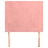Cabeceros 2 unidades de terciopelo rosa 100x5x78/88
