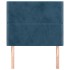 Cabeceros 2 unidades de terciopelo azul oscuro 90x5x78/88