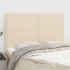 Cabeceros 4 unidades tela color crema 72x5x78/88