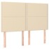 Cabeceros 4 unidades tela color crema 72x5x78/88