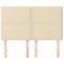 Cabeceros 4 unidades tela color crema 72x5x78/88