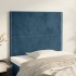 Cabeceros 2 unidades de terciopelo azul oscuro 80x5x78/88