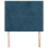 Cabeceros 2 unidades de terciopelo azul oscuro 80x5x78/88