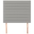Cabeceros 2 unidades de tela gris claro 80x5x78/88