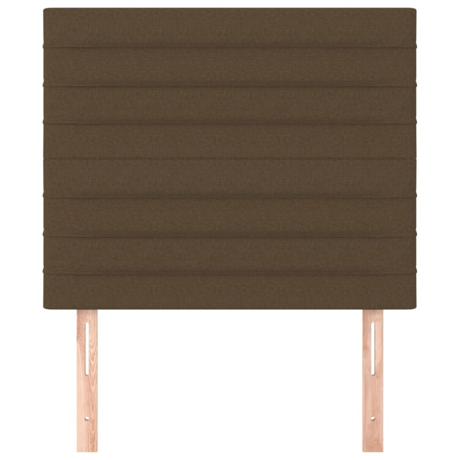 Cabeceros 2 unidades de tela marrón oscuro 100x5x78/88