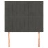 Cabeceros 2 unidades de terciopelo gris oscuro 90x5x78/88
