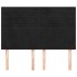 Cabeceros 4 unidades terciopelo negro 72x5x78/88