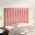 Cabeceros 2 unidades de terciopelo rosa 90x5x78/88