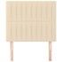 Cabeceros 2 unidades de tela color crema 90x5x78/88