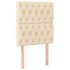 Cabeceros 2 unidades tela color crema 80x7x78/88