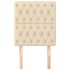 Cabeceros 2 unidades tela color crema 80x7x78/88