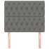 Cabeceros 2 unidades de tela gris oscuro 90x7x78/88