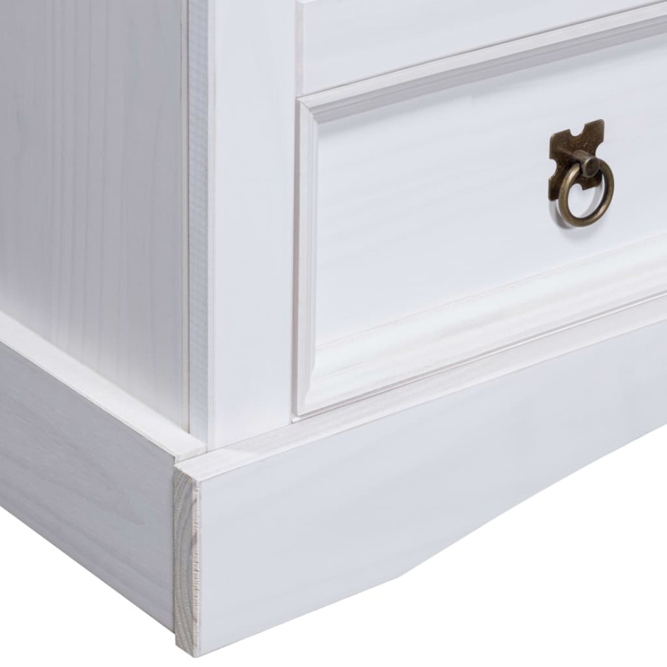 Mueble para TV Corona Range de pino mexicano blanco 91x43x56