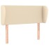 Cabecero de tela color crema 103x23x78/88