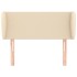 Cabecero de tela color crema 103x23x78/88